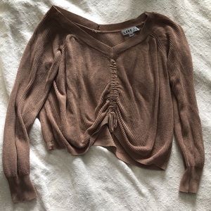 Long sleeve knitted shirt